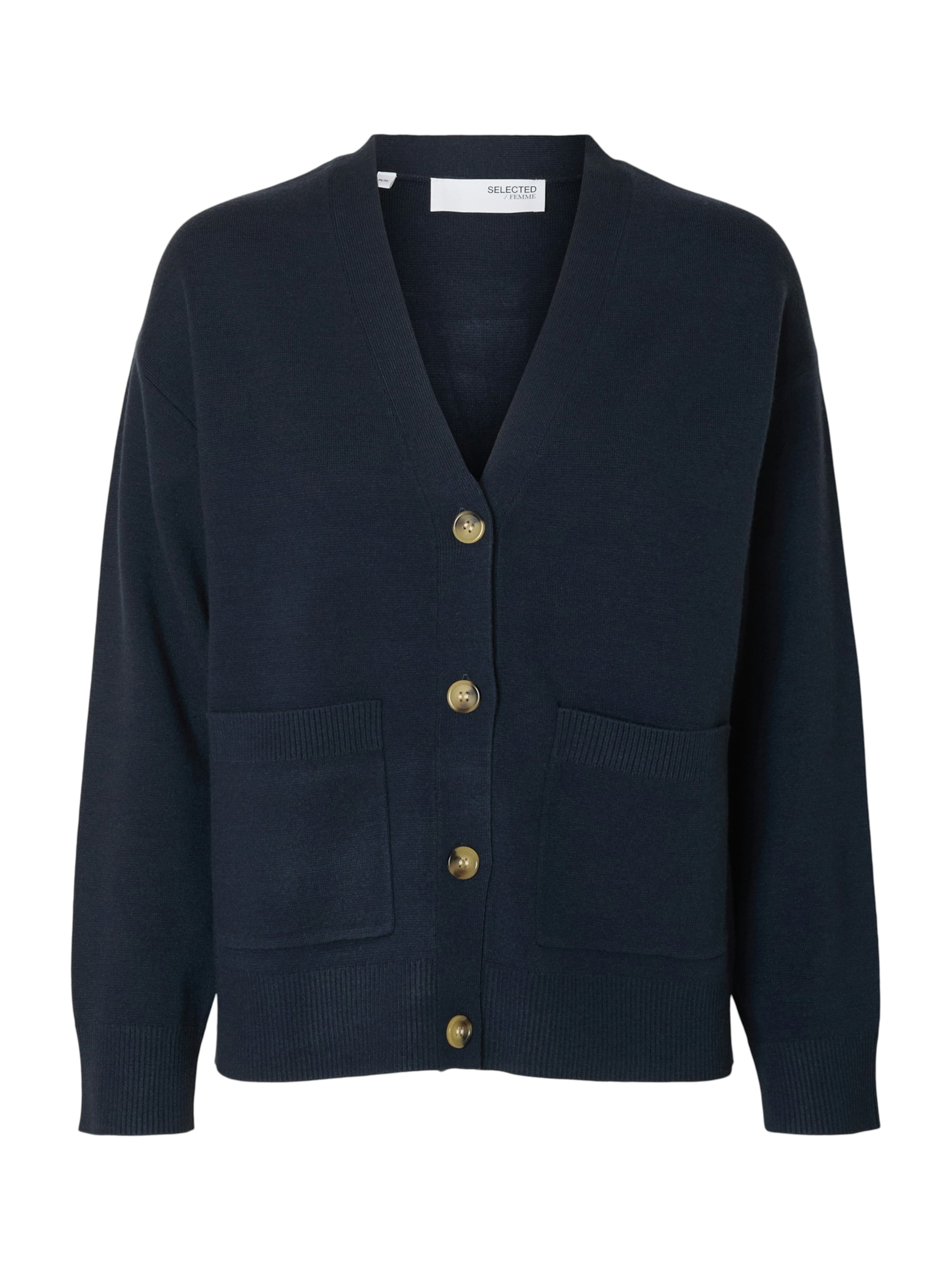 SELECTED Kardigan 'SLFKAMMA' w kolorze niebieski: przód