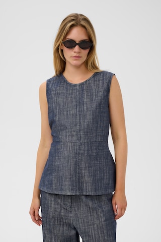 SOAKED IN LUXURY Bluse i blå: forside