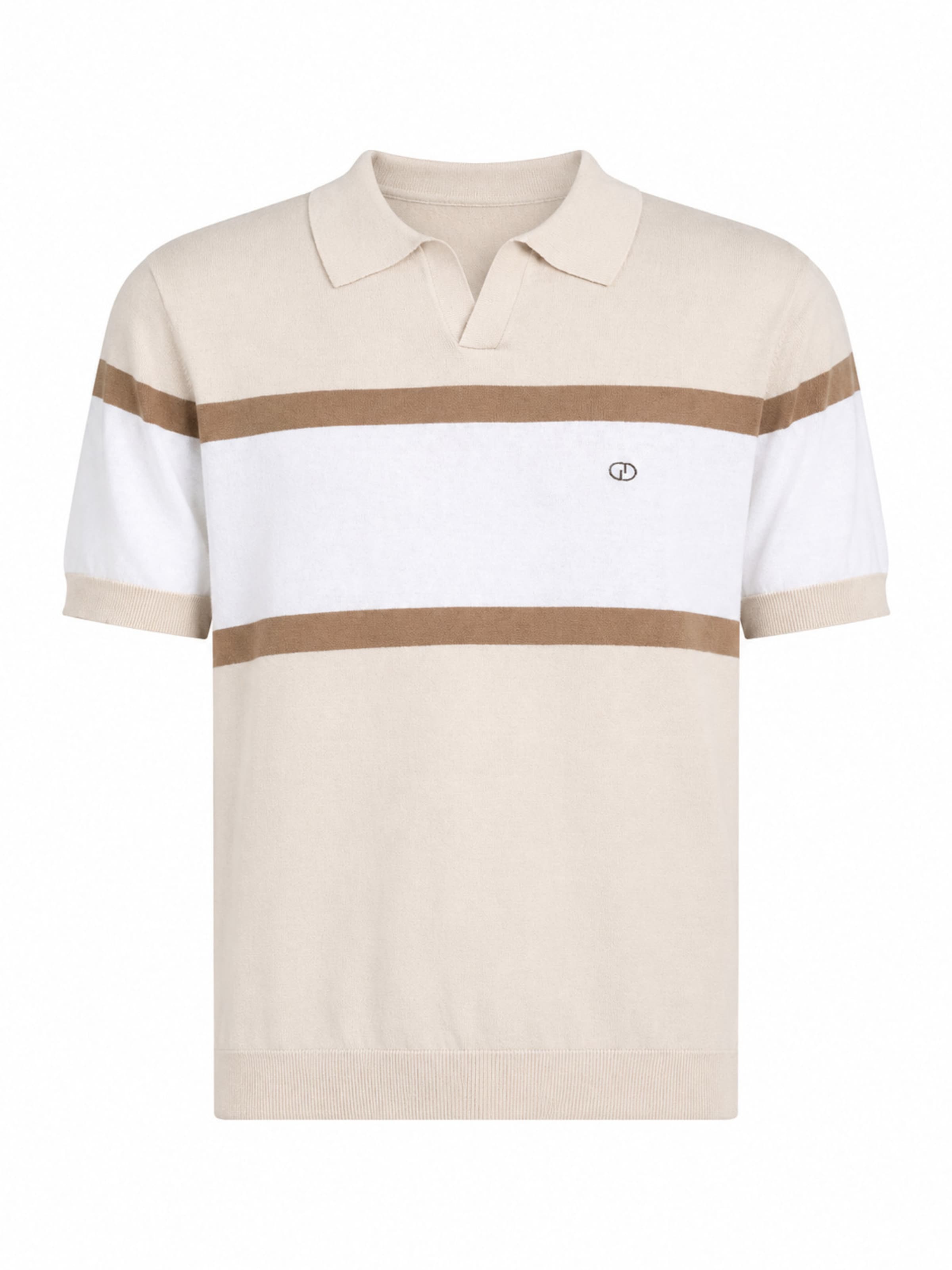 Gianni Kavanagh Shirt in XS in de kleur Beige / Bruin / Wit, Productweergave