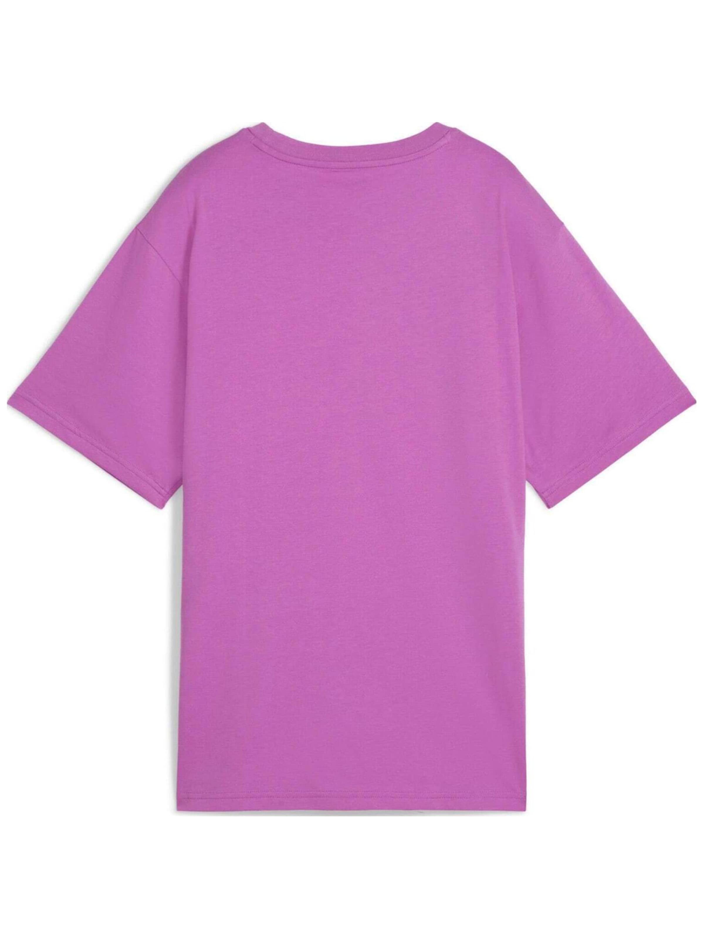 PUMA - Camiseta 'Puma Graphics Stacked No. 1 Logo Relaxed Tee' en lila