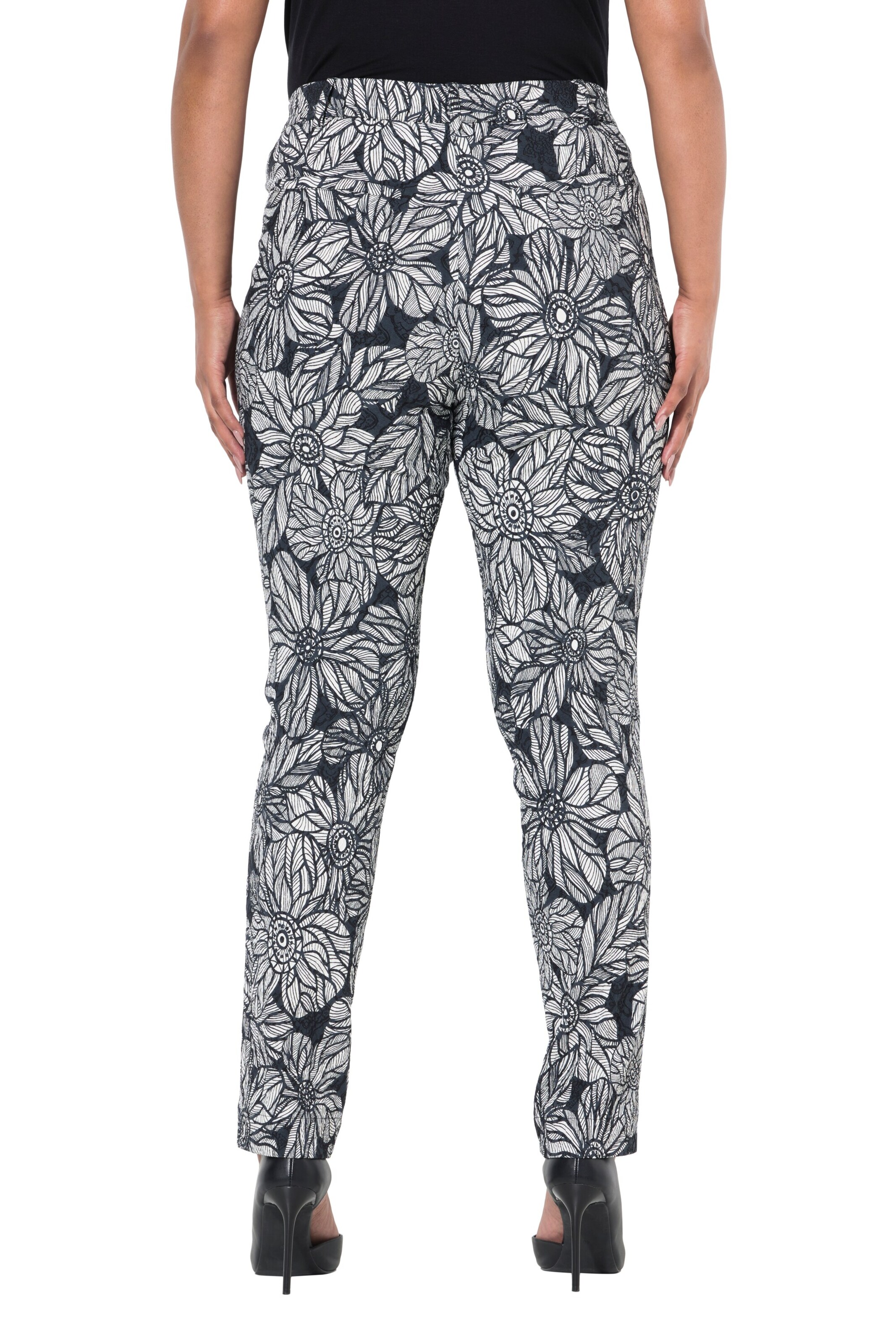 Ulla Popken Slimfit Broek in Wit