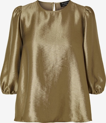 SELECTED FEMME Blouse 'Metallic' in Gold: front
