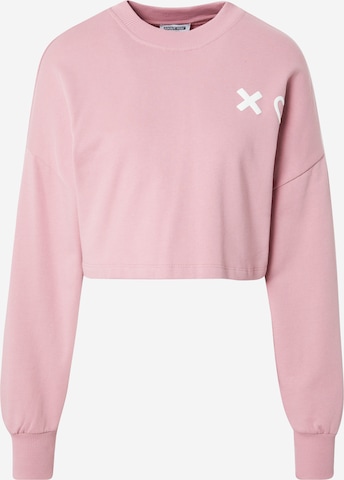 ABOUT YOU Limited Sweatshirt 'Salma' in Roze: voorkant