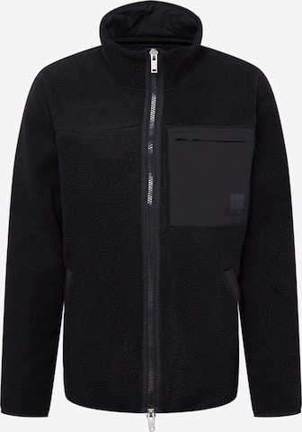 Jachetă  fleece 'Isaac' de la Matinique pe negru: față