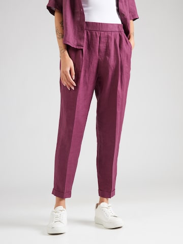 Regular Pantaloni cu dungă de la UNITED COLORS OF BENETTON pe mov: față