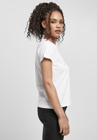 Merchcode T-Shirt 'Skyline Box' in Weiß