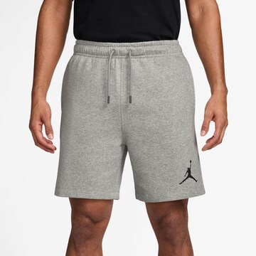 Jordan Regular Workout Pants 'Jumpman' in Grey: front