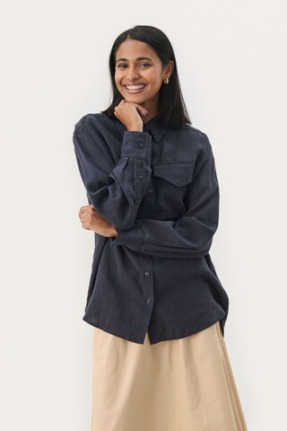 Part Two Blouse 'NuvinPW' in Blue: front