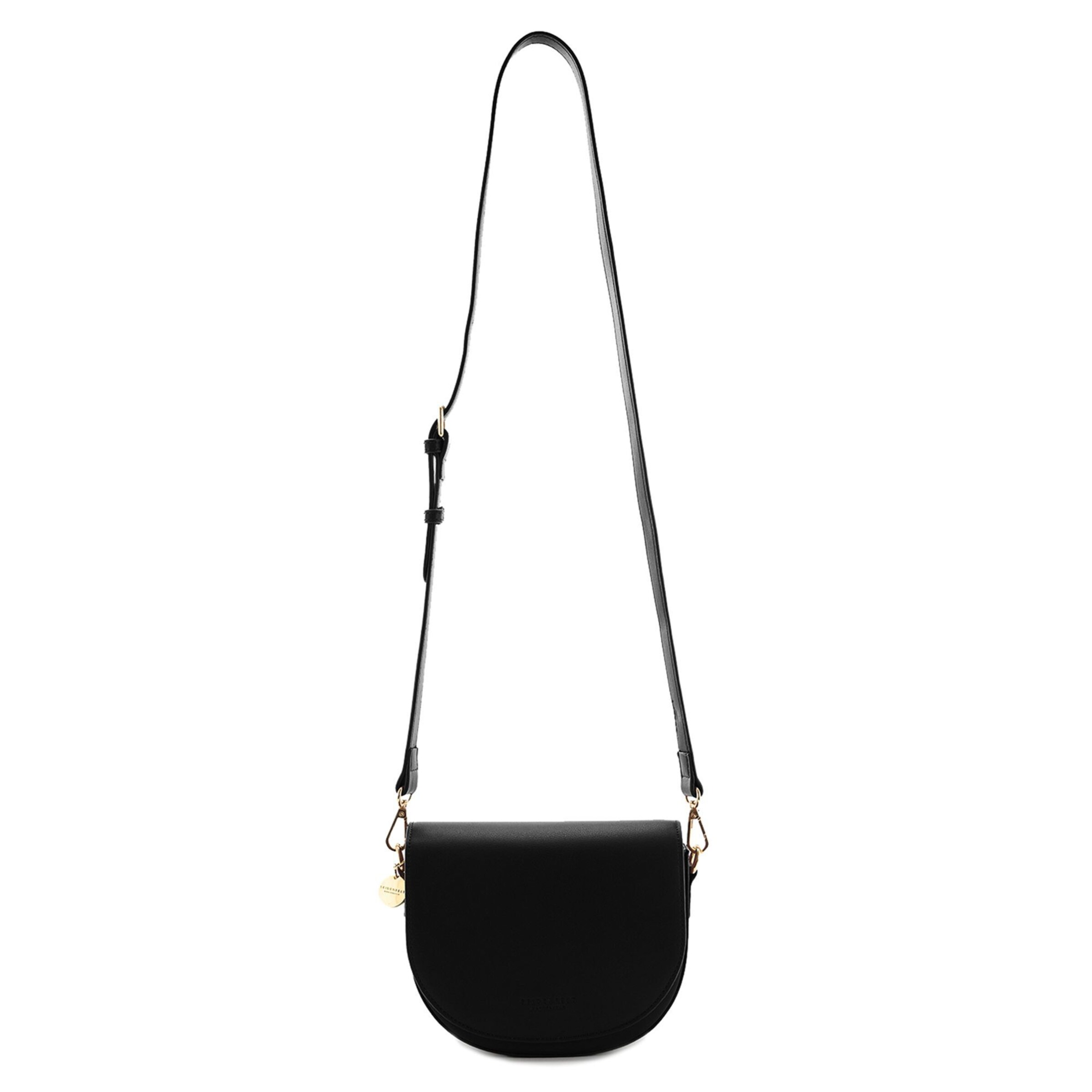 Seidenfelt Crossbody bag 'Nelma' in Black: front