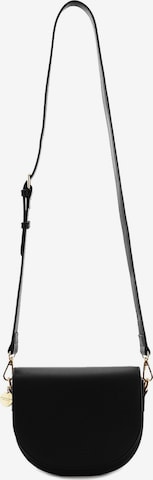 Seidenfelt Umhängetasche 'Nelma' in Schwarz: Vorderseite
