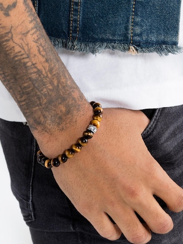Bracelet 'Armband Tigerauge Braun' Thomas Sabo en marron : devant