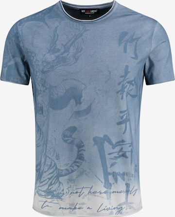 Key Largo - Camiseta 'TIGER' en azul: frente