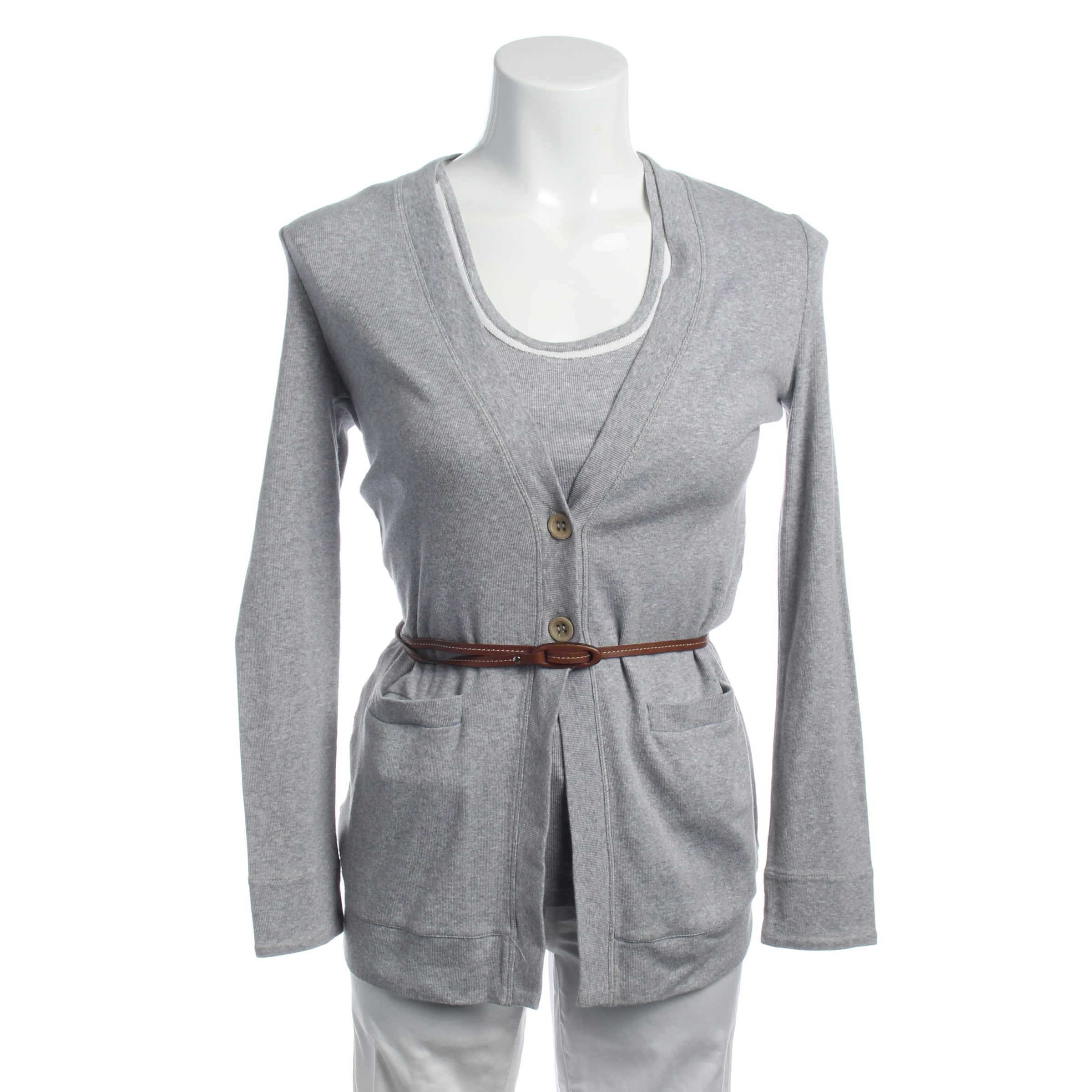 Fabiana Filippi Sweater & Cardigan in XS in Grey: front