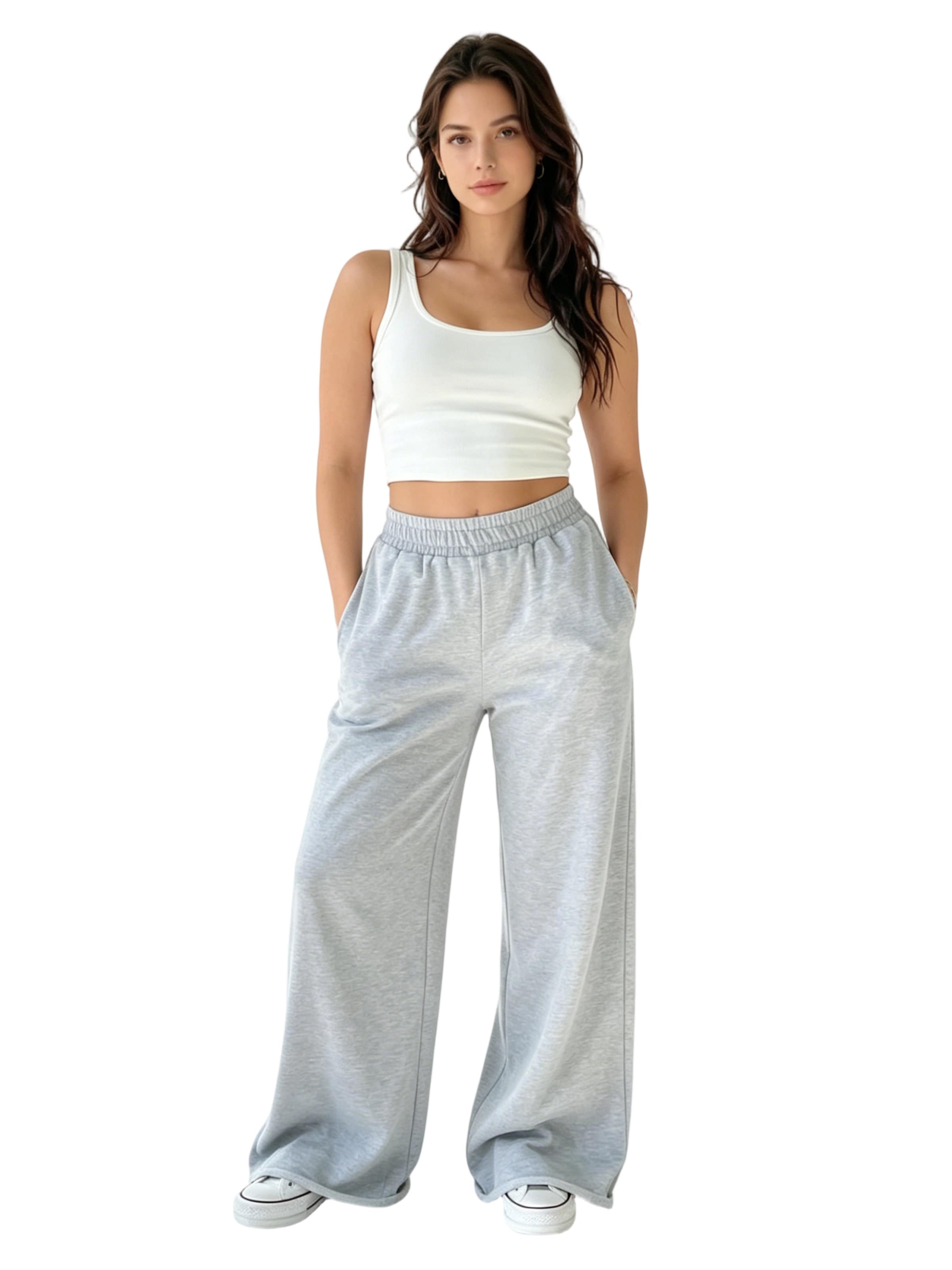 Yesfashion Regular Hose‌‌‌‌‌ in Grau: Vorderseite