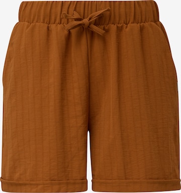 QS Regular Pants in Brown: front