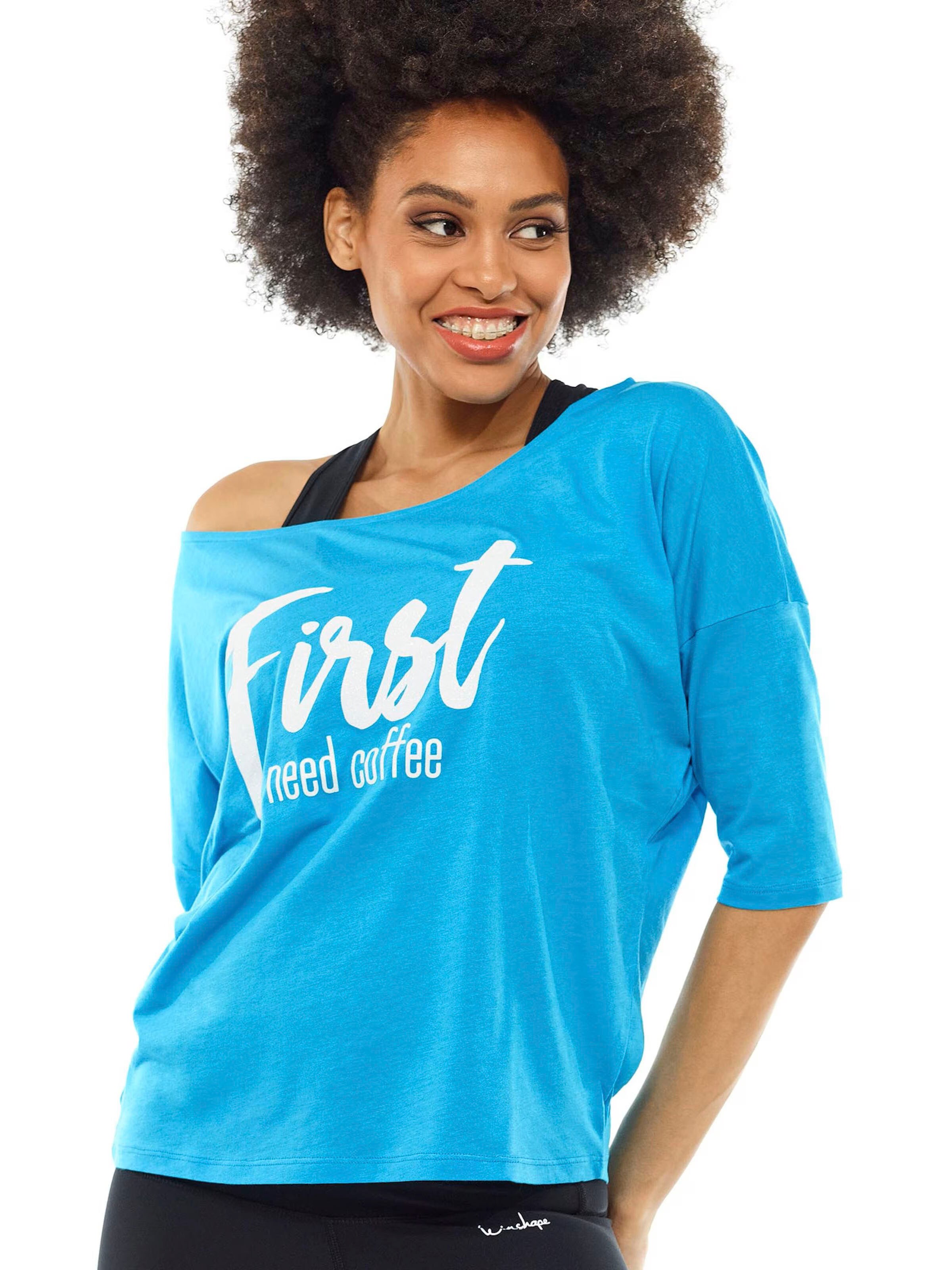 Tricou funcțional 'MCS001' de la Winshape pe albastru: față