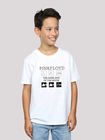 F4NT4STIC Shirt 'Pink Floyd Pyramids' in Wit: voorkant