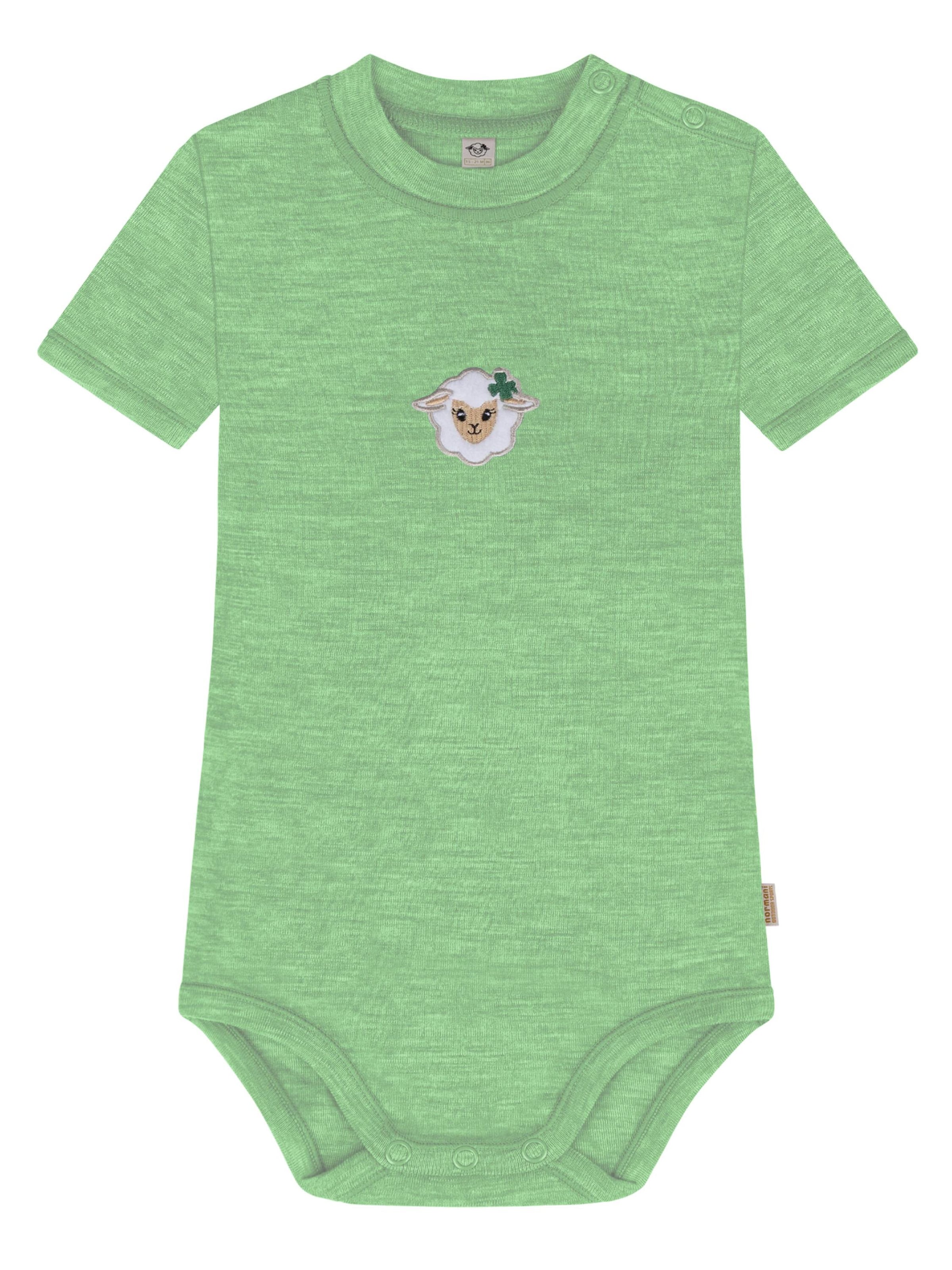 Barboteuse / body 'Tihoi' normani en vert : devant