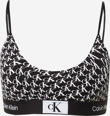 Reggiseno '96' di Calvin Klein Underwear in nero: frontale