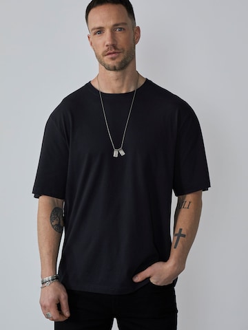 DAN FOX APPAREL Shirt 'Falk' in Black: front