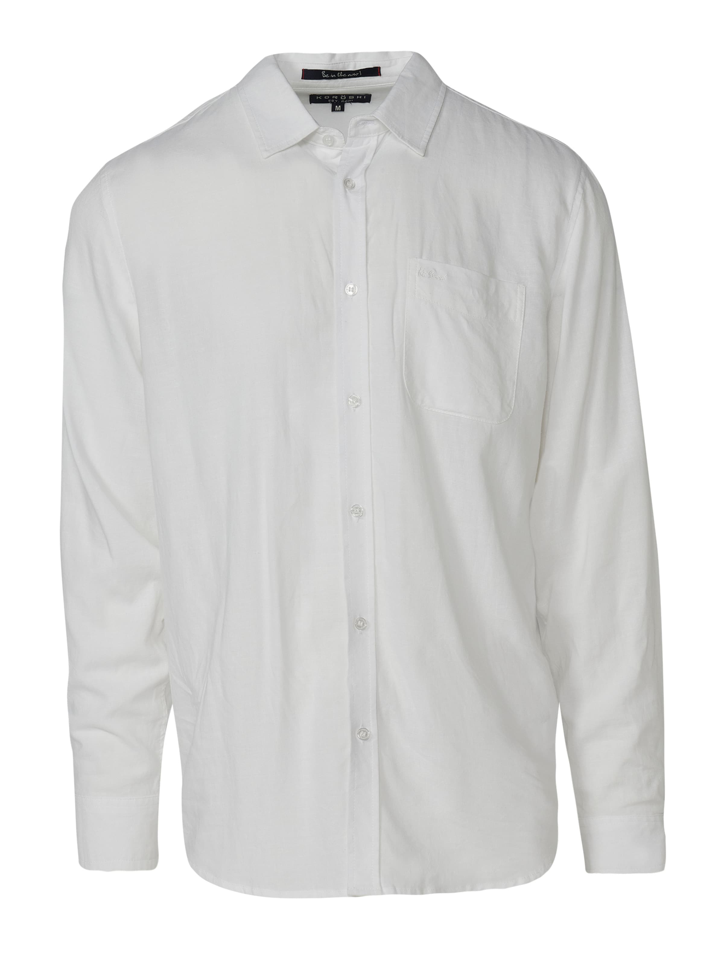 KOROSHI Слим Рубашка в Белый: спереди
