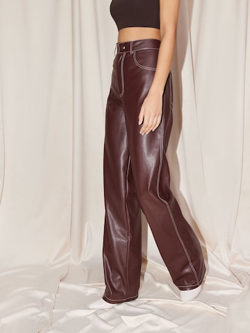 Wide Leg Pantalon 'Margitta' LeGer by Lena Gercke en marron