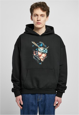 Forgotten Faces Sweatshirt 'Hattori Hanzo' in Zwart: voorkant