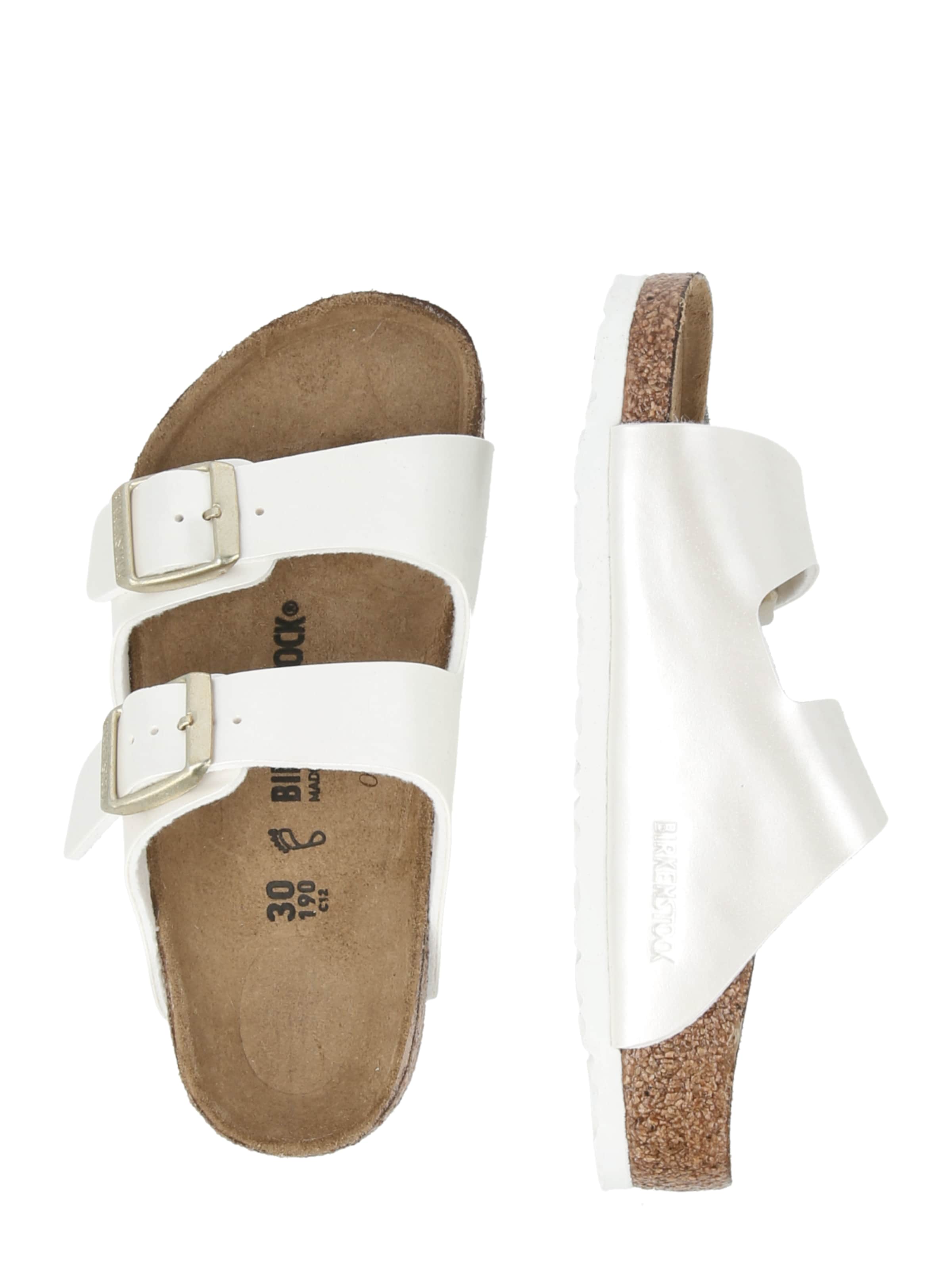 BIRKENSTOCK Odprti čevlji 'Arizona' | bela barva