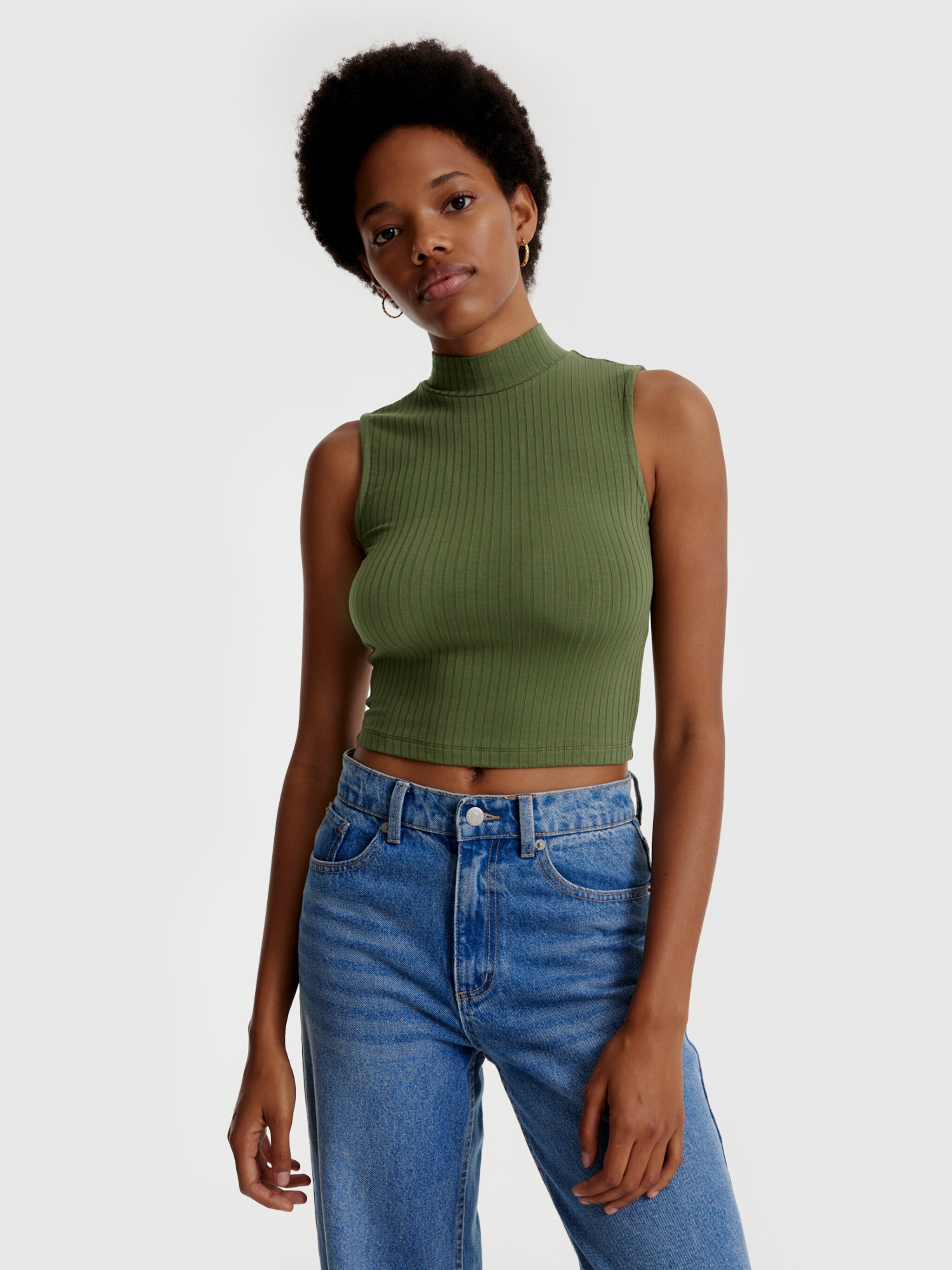 EDITED Produits Haut 'Kaori' vert foncé