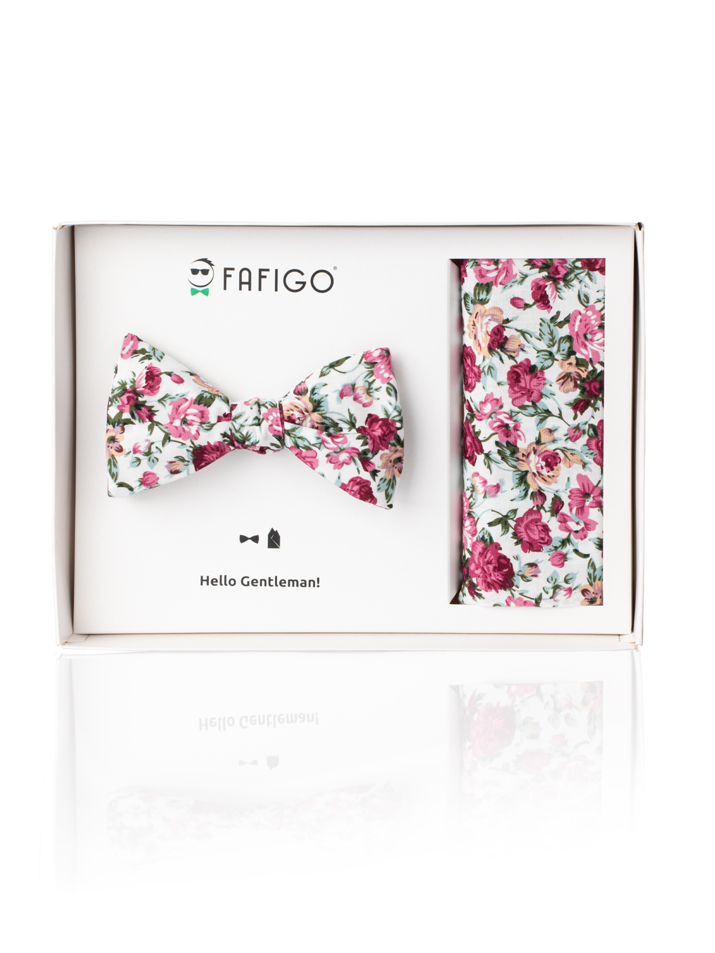 FAFIGO Fliege 'Set Francesco'‌‌‌‌‌‌‌‌ in Weiß: Vorderseite