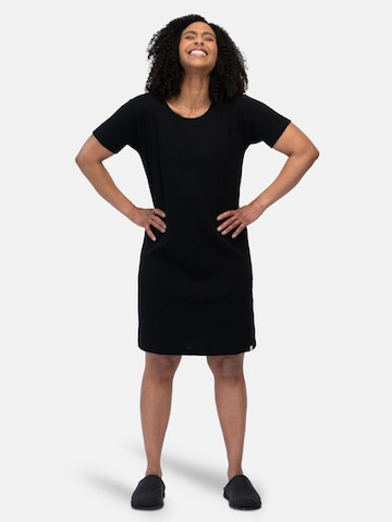 greenjama Nightgown 'Derby-Rib' in Black