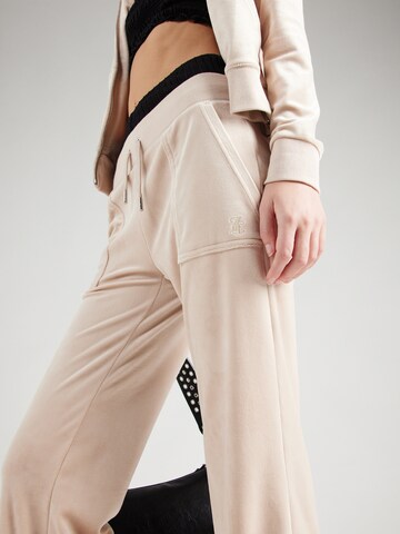 Juicy Couture Regular Trousers 'DEL RAY' in Brown