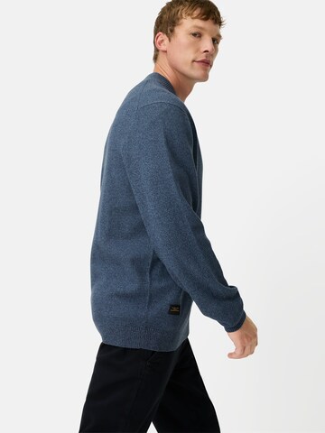 CAMEL ACTIVE Strickjacke mit Bomberkragen in Blau