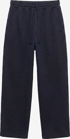 Pull&Bear Luźne Spodnie w kolorze niebieski: przód