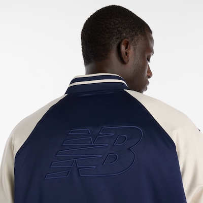 new balance Jacke 'Athletics Varsity' in navy / weiß, Produktansicht