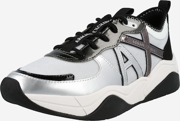 ARMANI EXCHANGE Sneakers in Silver: front