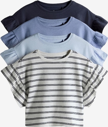 T-Shirt The Set en bleu : devant