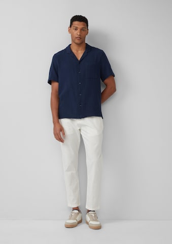s.Oliver Comfort fit Button Up Shirt in Blue: front