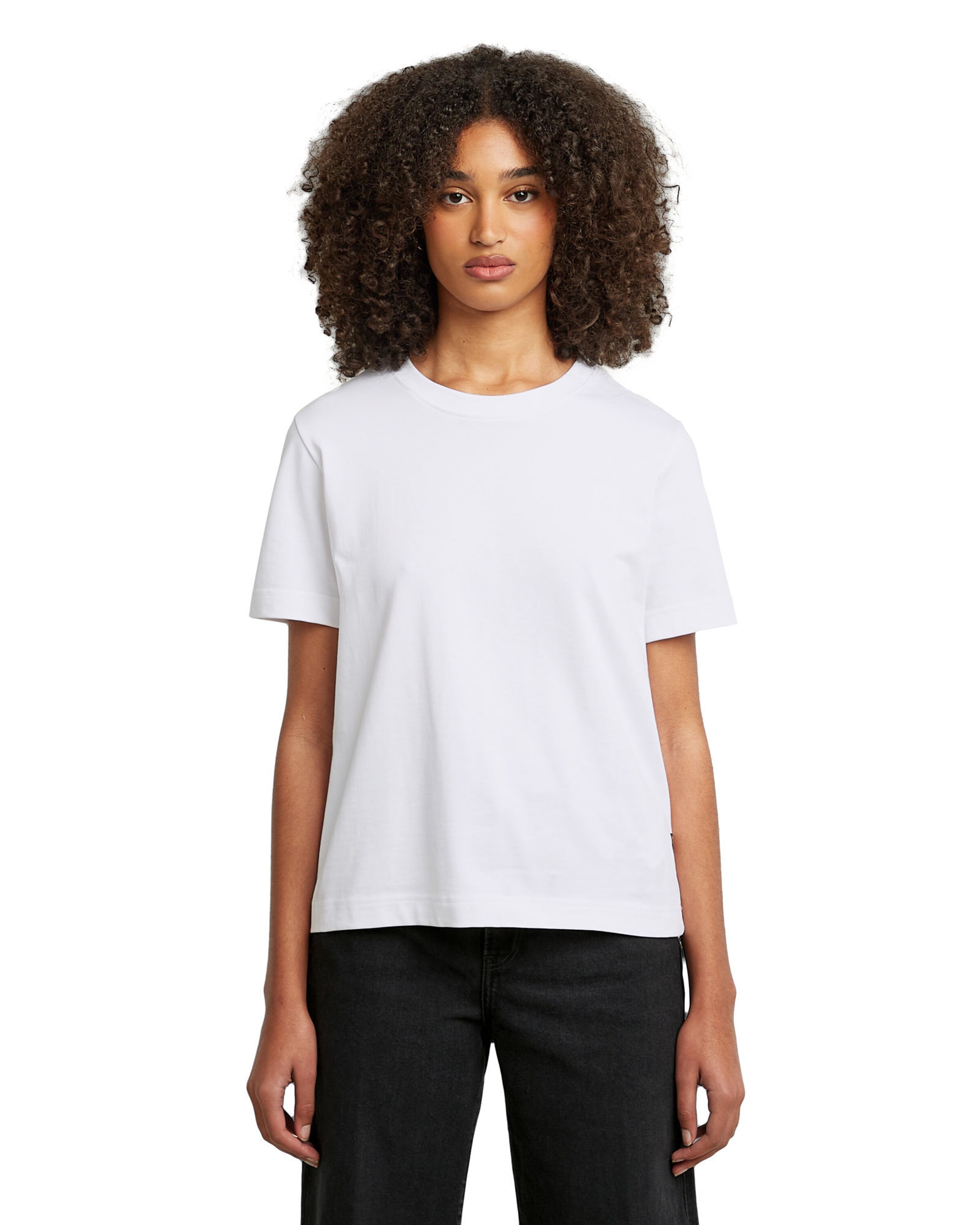 G-STAR Shirt 'Heavy Weight' in Wit: voorkant