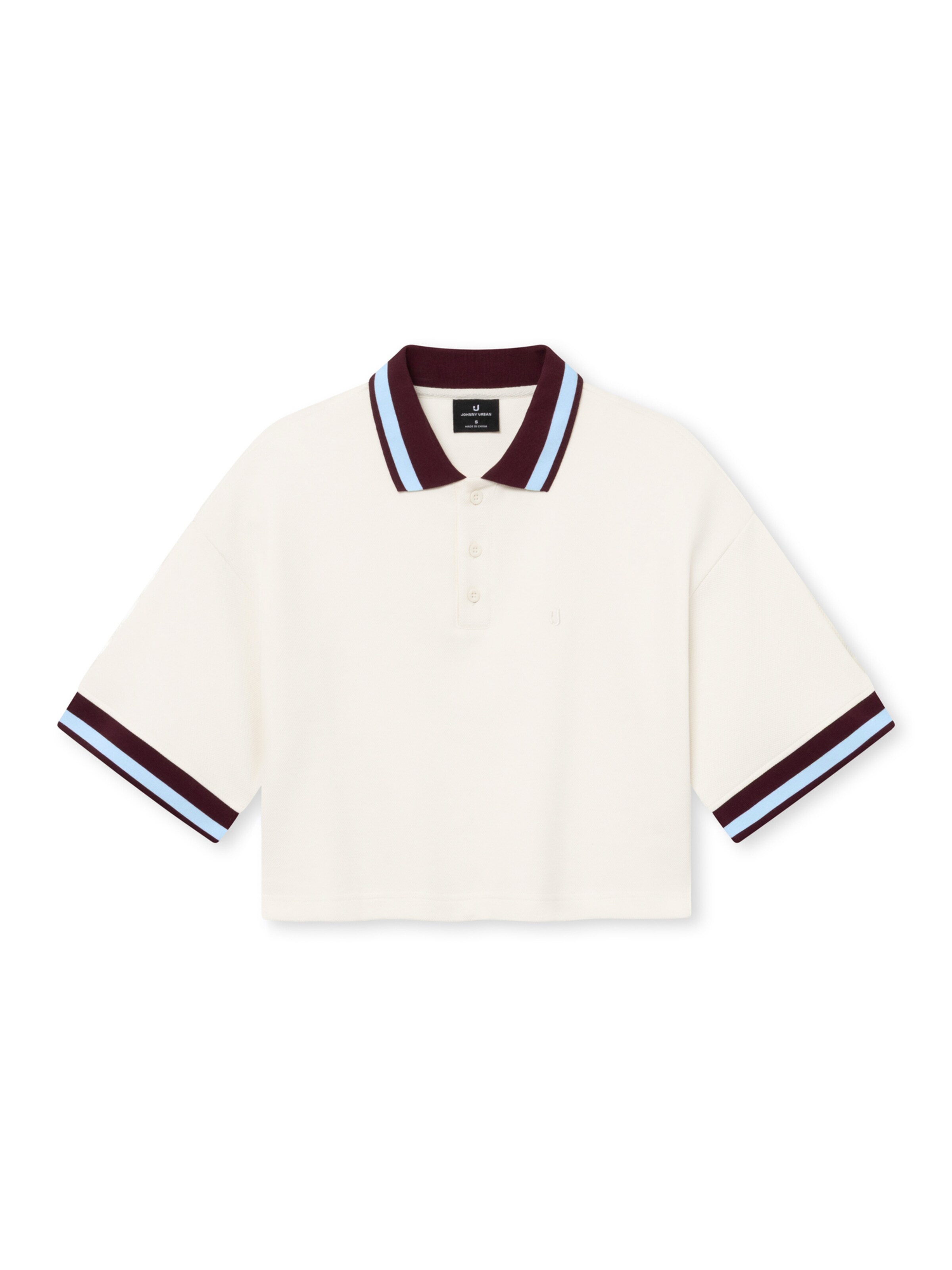 Maglietta 'Abbie' Johnny Urban di colore crema / blu chiaro / borgogna, Visualizzazione prodotti