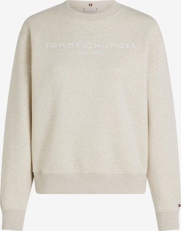 Sweat-shirt TOMMY HILFIGER en beige : devant