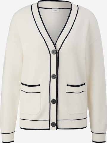 Cardigan s.Oliver BLACK LABEL en beige : devant