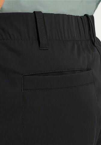 JACK WOLFSKIN Loose fit Outdoor Pants in Black