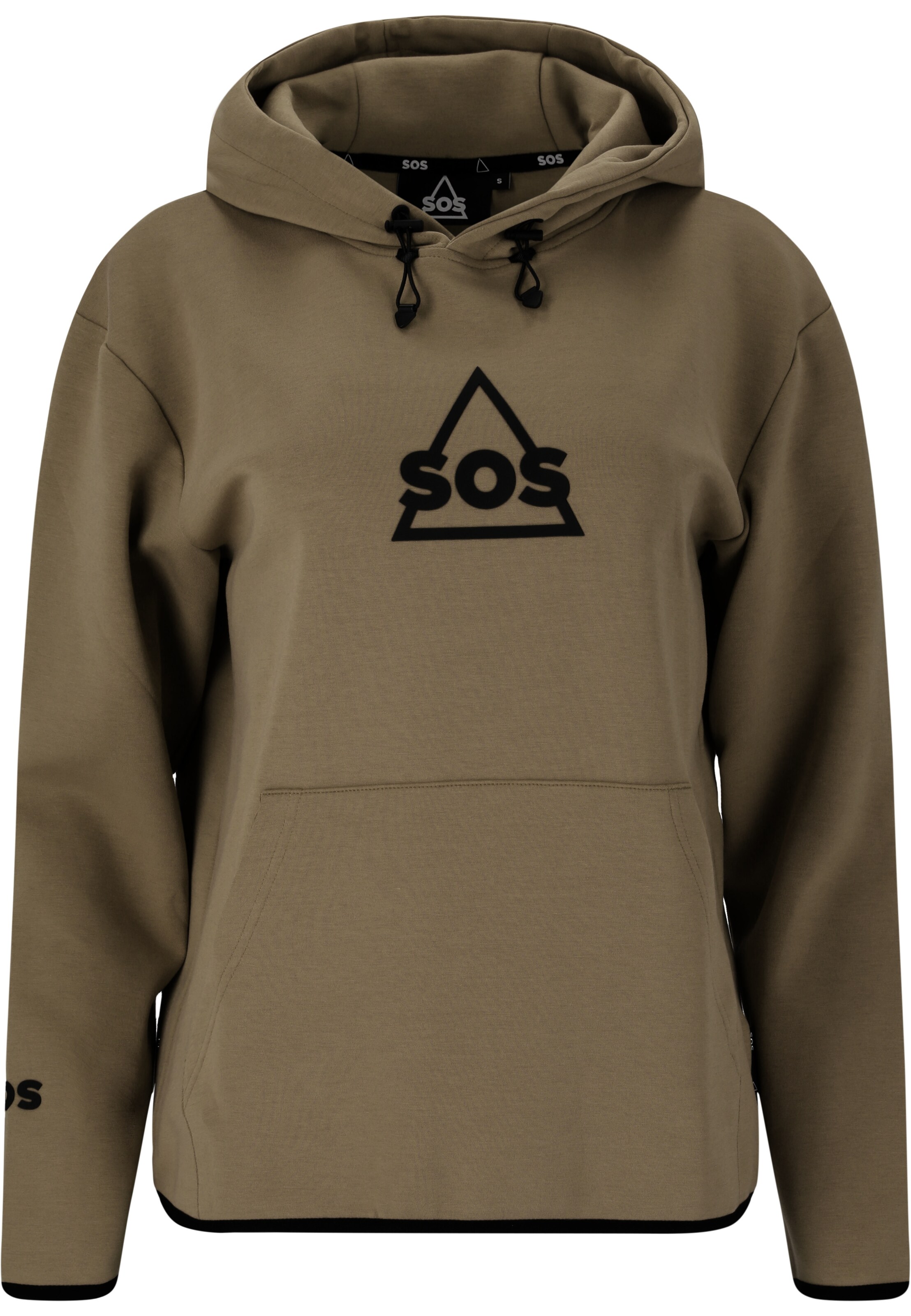 SOS Sweatshirt 'Vail' in Groen: voorkant