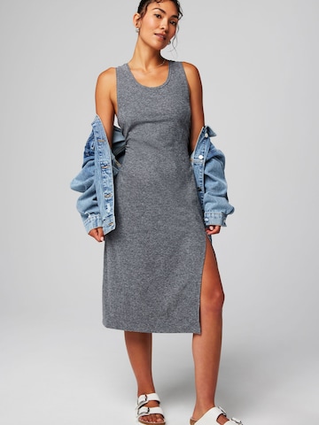 Fabletics Kleid 'JERSEY MIDI DRESS' in Grau: Vorderseite