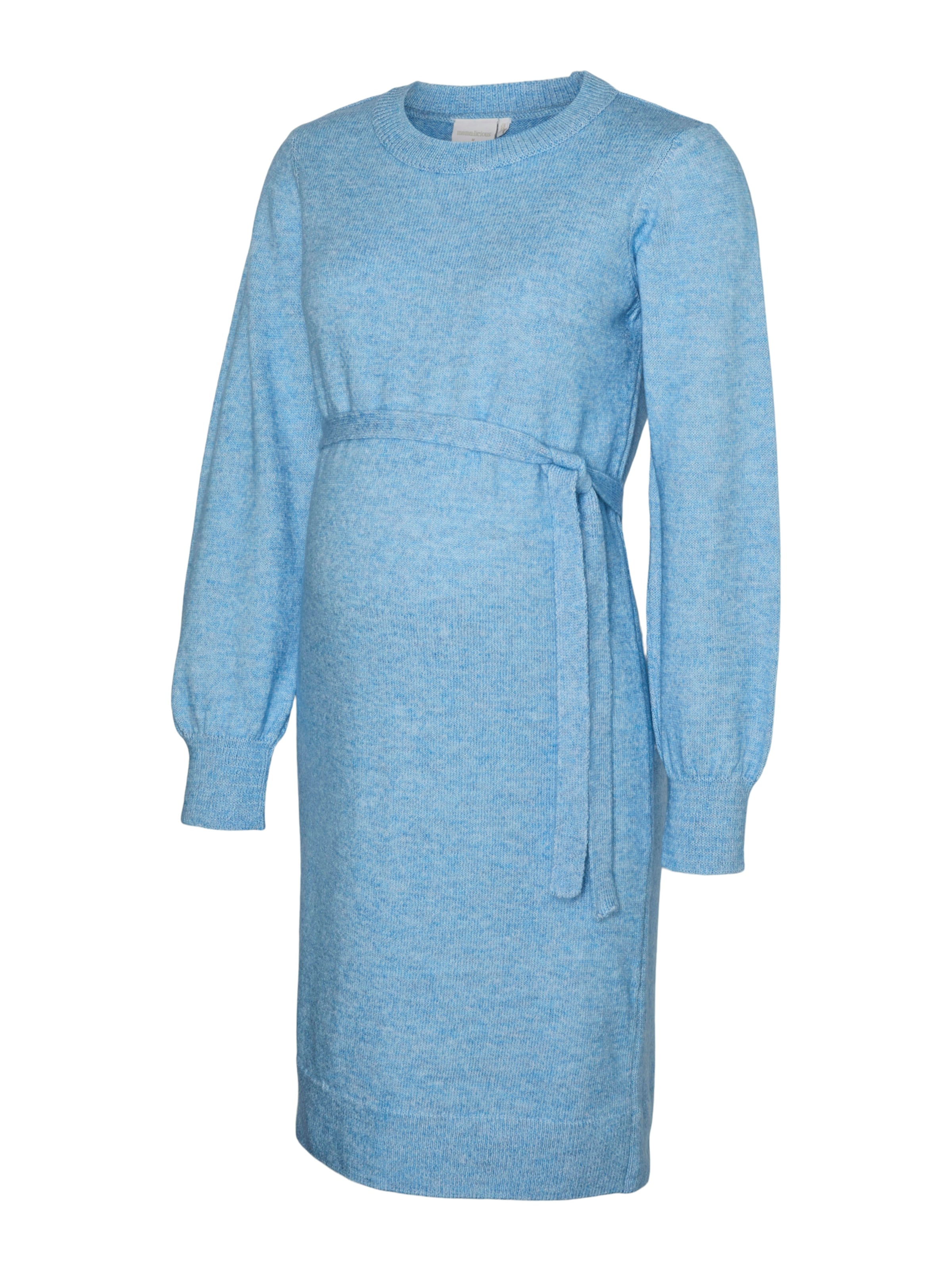 MAMALICIOUS Pletené šaty 'MLNew Anne' - Modrá: predná strana
