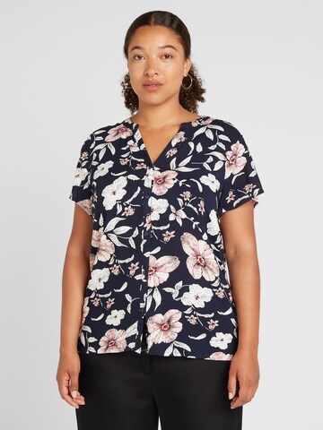 Z-One Bluse 'Ja44ne' in Blau: Vorderseite