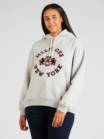 Tommy Hilfiger Curve Sweatshirt in Grijs: voorkant