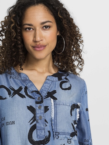bonprix Jurk in Blauw