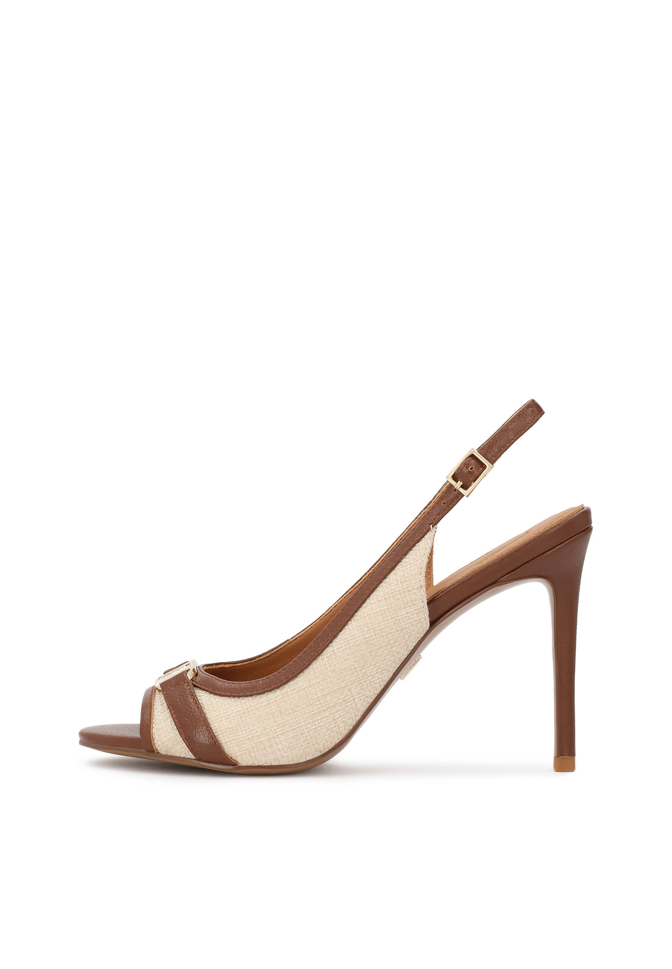Kazar Slingpumps in Beige: voorkant
